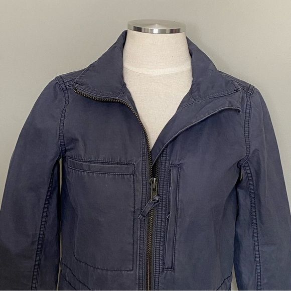 Madewell Fleet Utility Military Zip Jacket in Gray, size XS - Picture 3 of 16